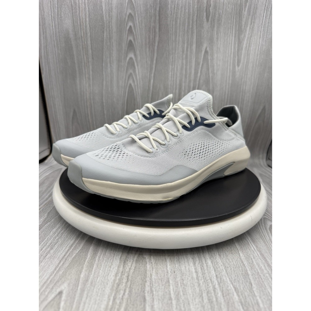 OluKai Kāholo Mens Size 13 Vapor Gray Casual Shoes Athletic Leather Sneakers NEW